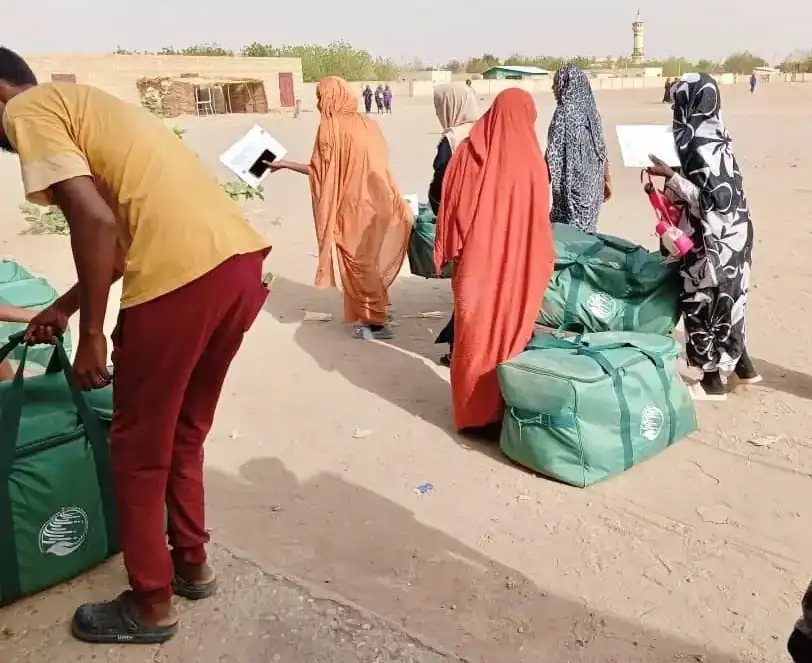 KSrelief Proceeds Humanitarian Aids to Displaced People in Sudan