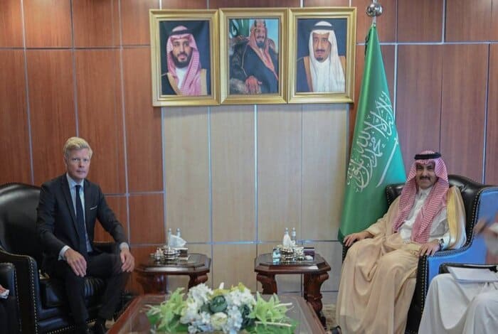 Al Jaber, Grundberg Discuss Saudi Initiatives for Advancing Peace in Yemen