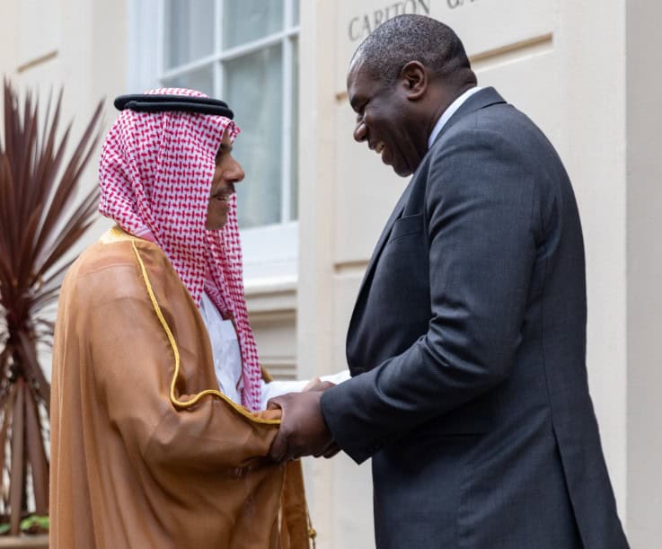 Saudi Foreign Minister Meets British Counterpart in London