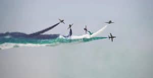 Saudi Hawks Team Gives Spectacular Performance at Egypt International Airshow
