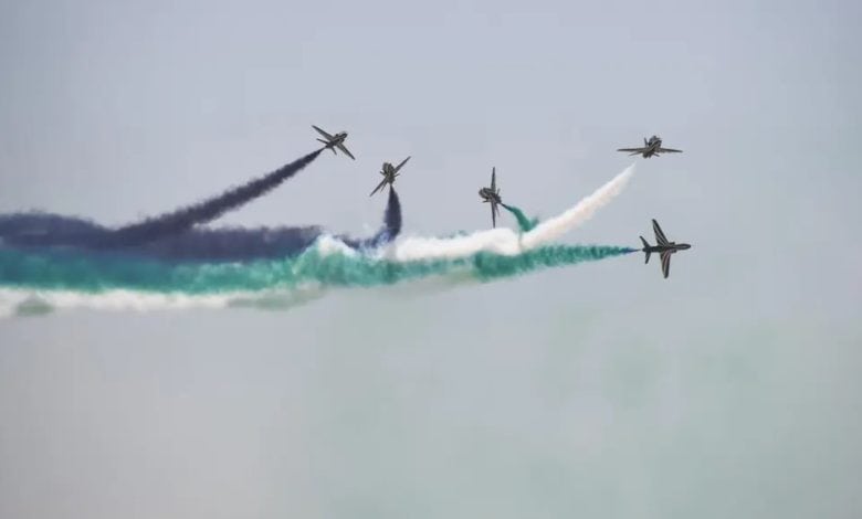 Saudi Hawks Team Gives Spectacular Performance at Egypt International Airshow