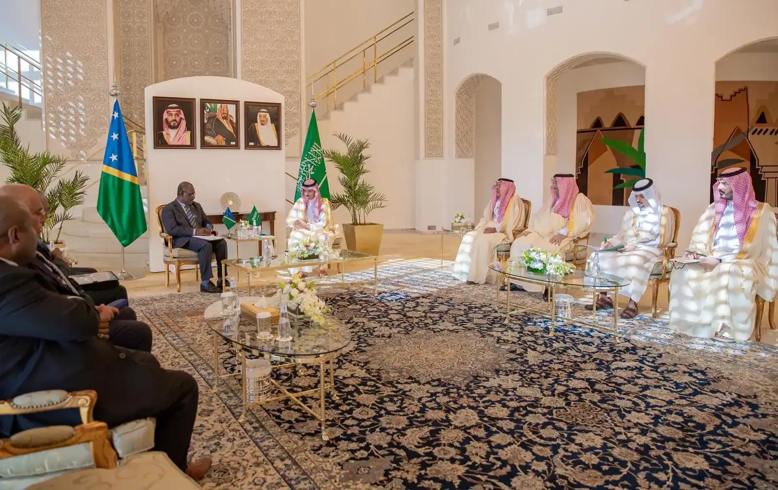 Saudi Foreign Minister Welcomes Solomon Islands officials in Riyadh