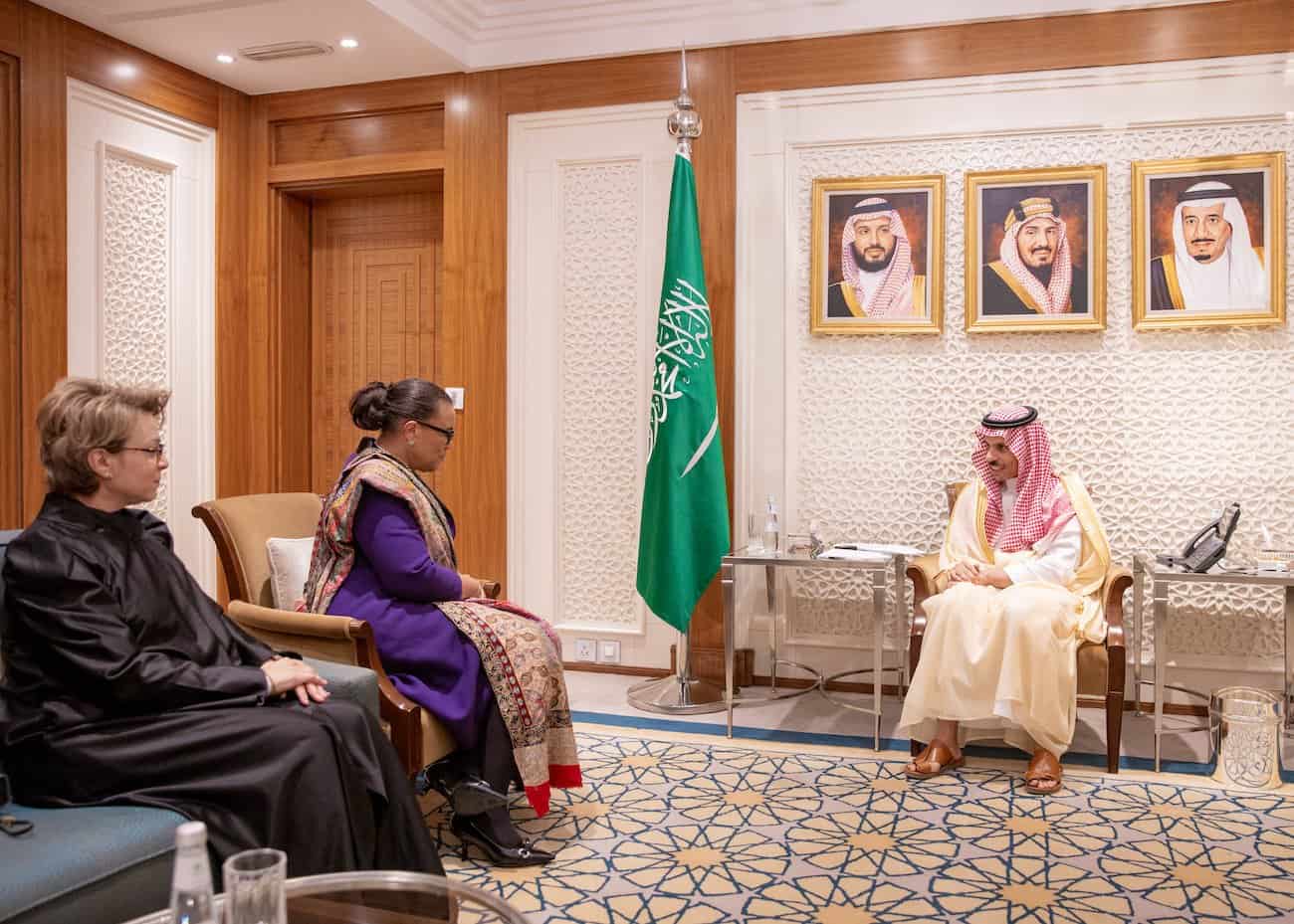 Saudi Foreign Minister Welcomes Solomon Islands officials in Riyadh
