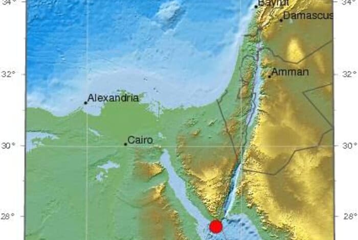 4.3 Magnitude Earthquake Hits Gulf of Aqaba
