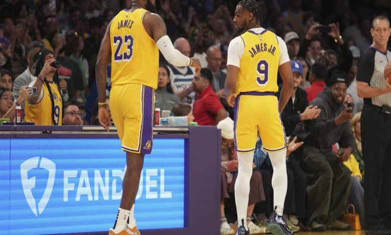 LeBron James & his son Bronny