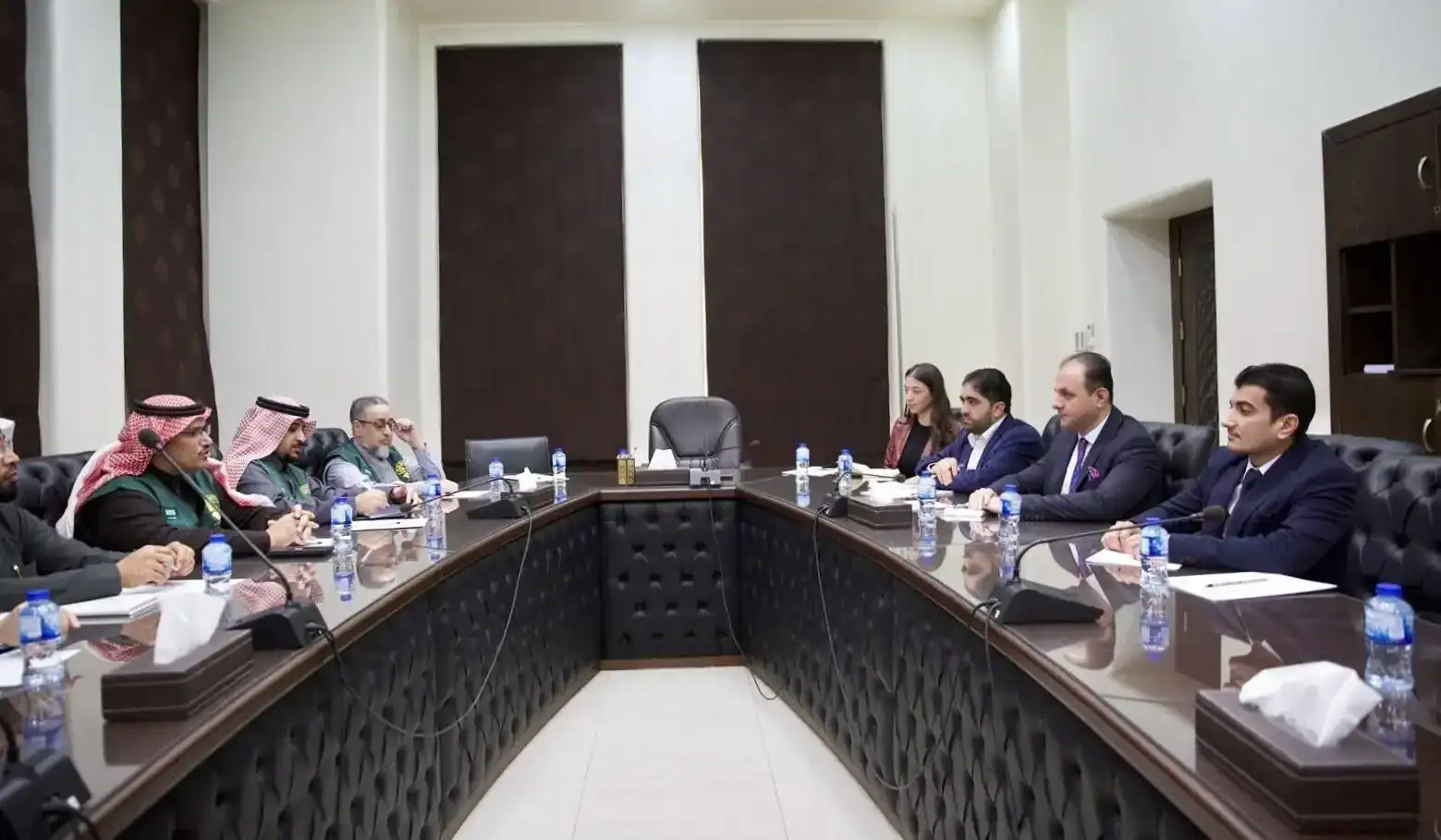 Syrian Health Minister Holds Meeting with KSrelief Team