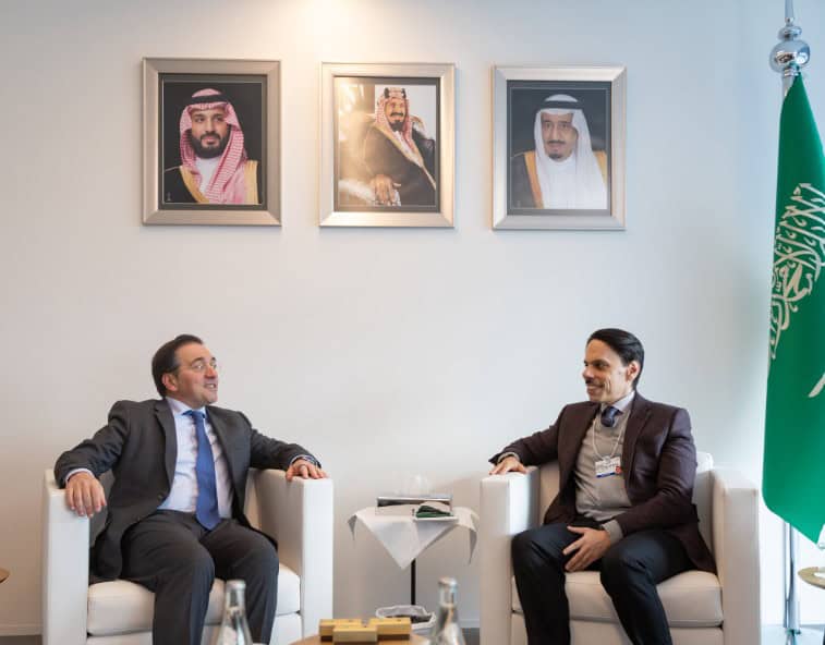 Saudi FM Holds Talks with Spanish, French Counterparts