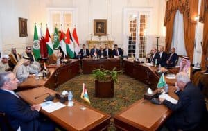 Arab Six-Party Meeting Strongly Rejects Displacement, Transfer Palestinians from Lands