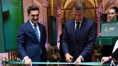 PIF's Al-Rumayyan, France's Macron Open Paris Office