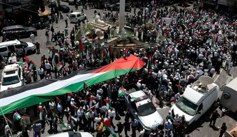 West Bank’s Palestinians Protest against Gaza War