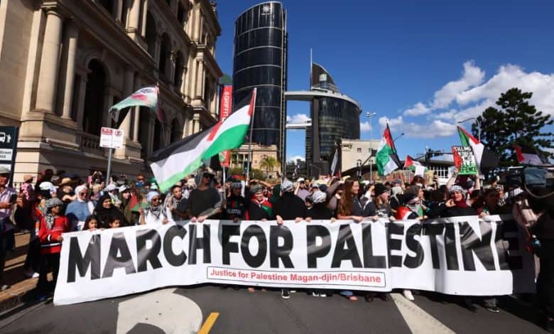Australians March in Thousands against Gaza War