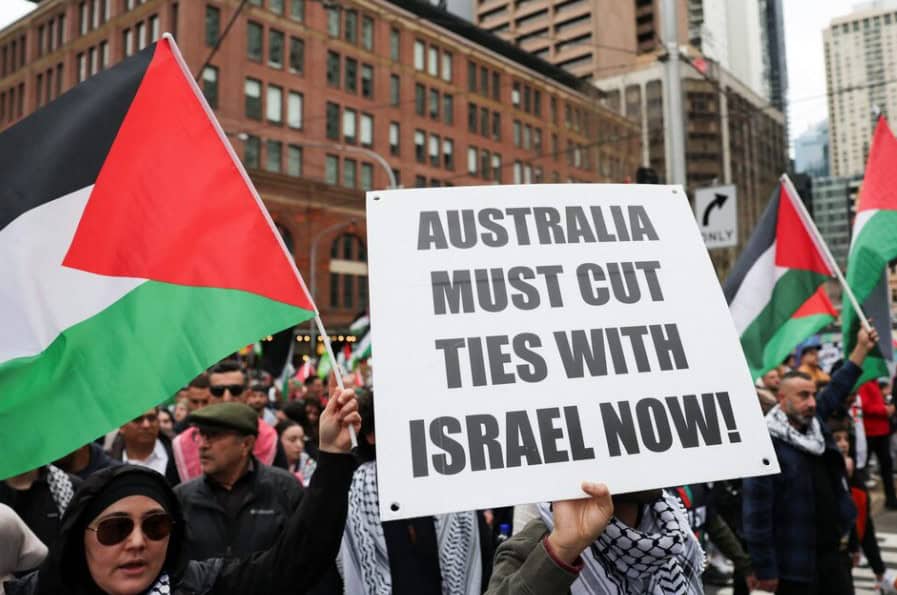 Australians March in Thousands against Gaza War