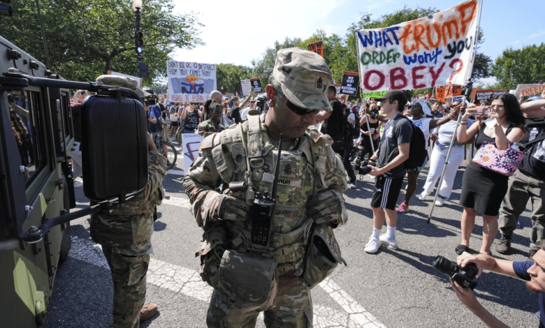 3 States Send National Guard Troops to Washington amid Protests over Trump’s DC Crackdown