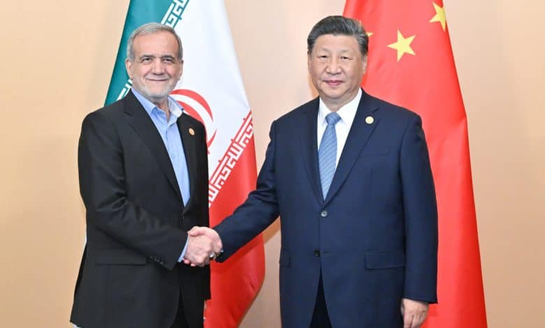 China's President Xi Jinping and Iranian counterpart Masoud Pezeshkian