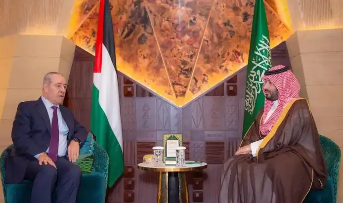 Crown Prince, Palestinian VP Discuss Support, Developments