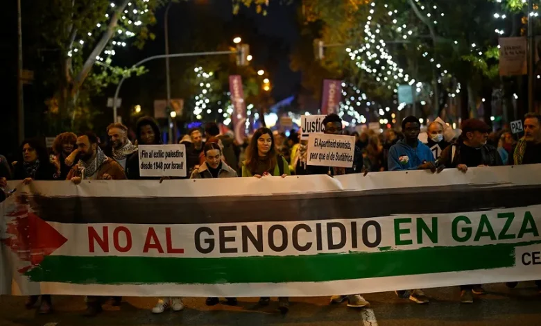 Spain protests over Gaza genocide