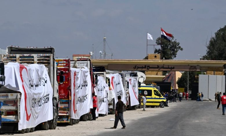 Over 150 Aid Trucks Cross Rafah into Gaza: Egyptian Red Crescent