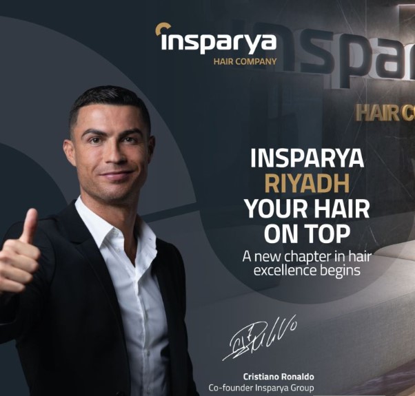 Insparya Clinic: Cristiano Ronaldo Brings Hair Wellness to Riyadh