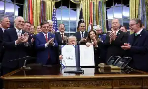 Trump signs bill to end longest US government shutdown