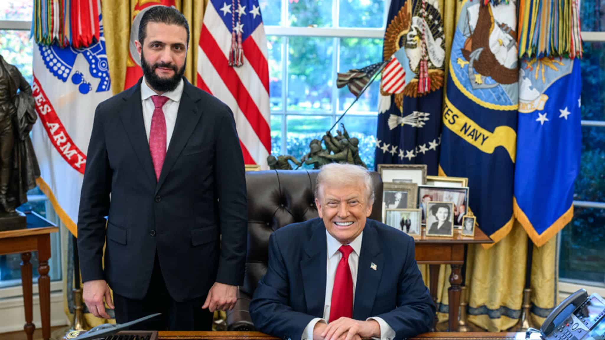 Trump Welcomes Al-Sharaa at White House, Supports Syria’s Rebuilding Efforts
