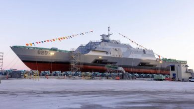 RSNF Launches 1st Combat Ship Under Tuwaiq Project in United States