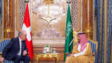 Crown Prince Holds Talks with Swiss President in Jeddah