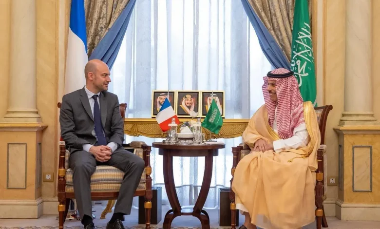Saudi FM Meets French Counterpart in Riyadh