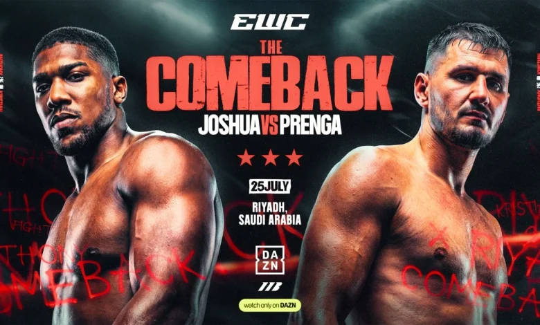 “The Comeback”: Joshua Set for Heavyweight Clash with Prenga in Riyadh