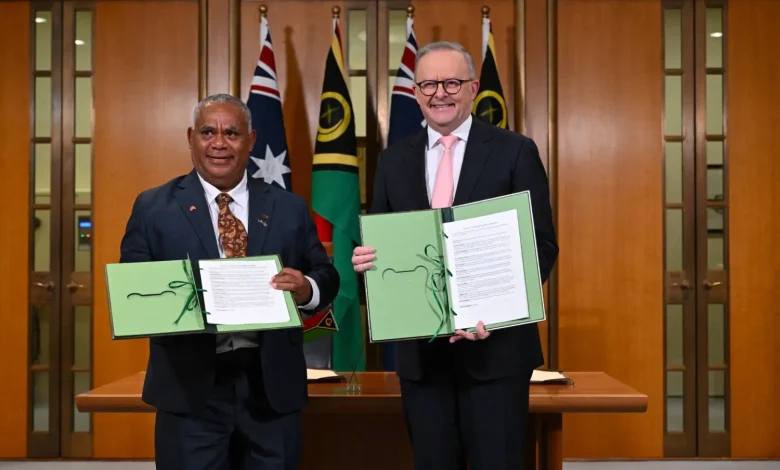Australia, Vanuatu Sign Security Pact Amid Pacific Competition with China