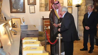 Saudi Envoy to Lebanon Tours Ameen Rihani Museum