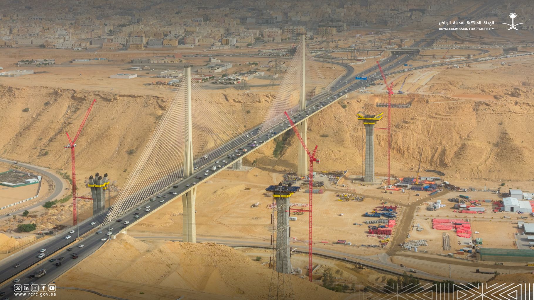 Saudi Arabia Speeds Up Work on Riyadh’s Wadi Laban Parallel Bridges
