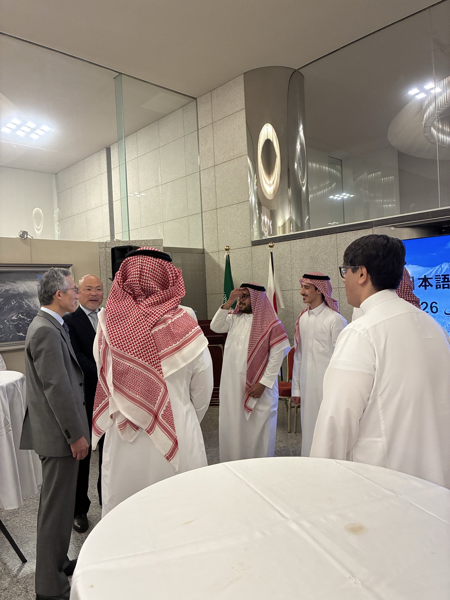 The Embassy of Japan in Saudi Arabia has hosted “Al-Majlis Al-Yabani” at the ambassador’s residence in Riyadh. (Source: @JapanEmbassyKSA)
