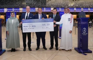 Riyadh Air has launched its inaugural direct flight to Kuala Lumpur. (Source: SPA)