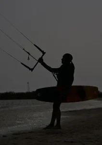 Kitesurfing is gaining popularity in Saudi Arabia, especially along the Red Sea coast. (Source: SPA)