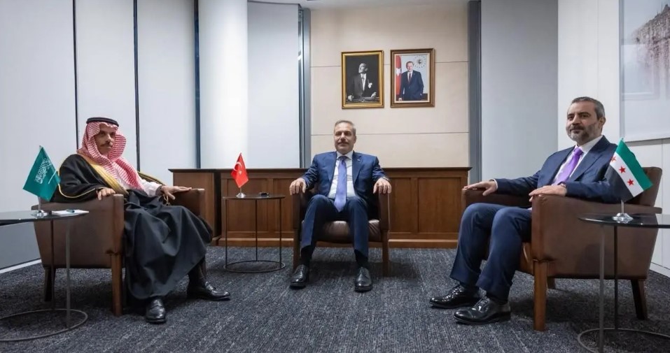 The Foreign Ministers of Saudi Arabia, Turkiye, and Syria in New York